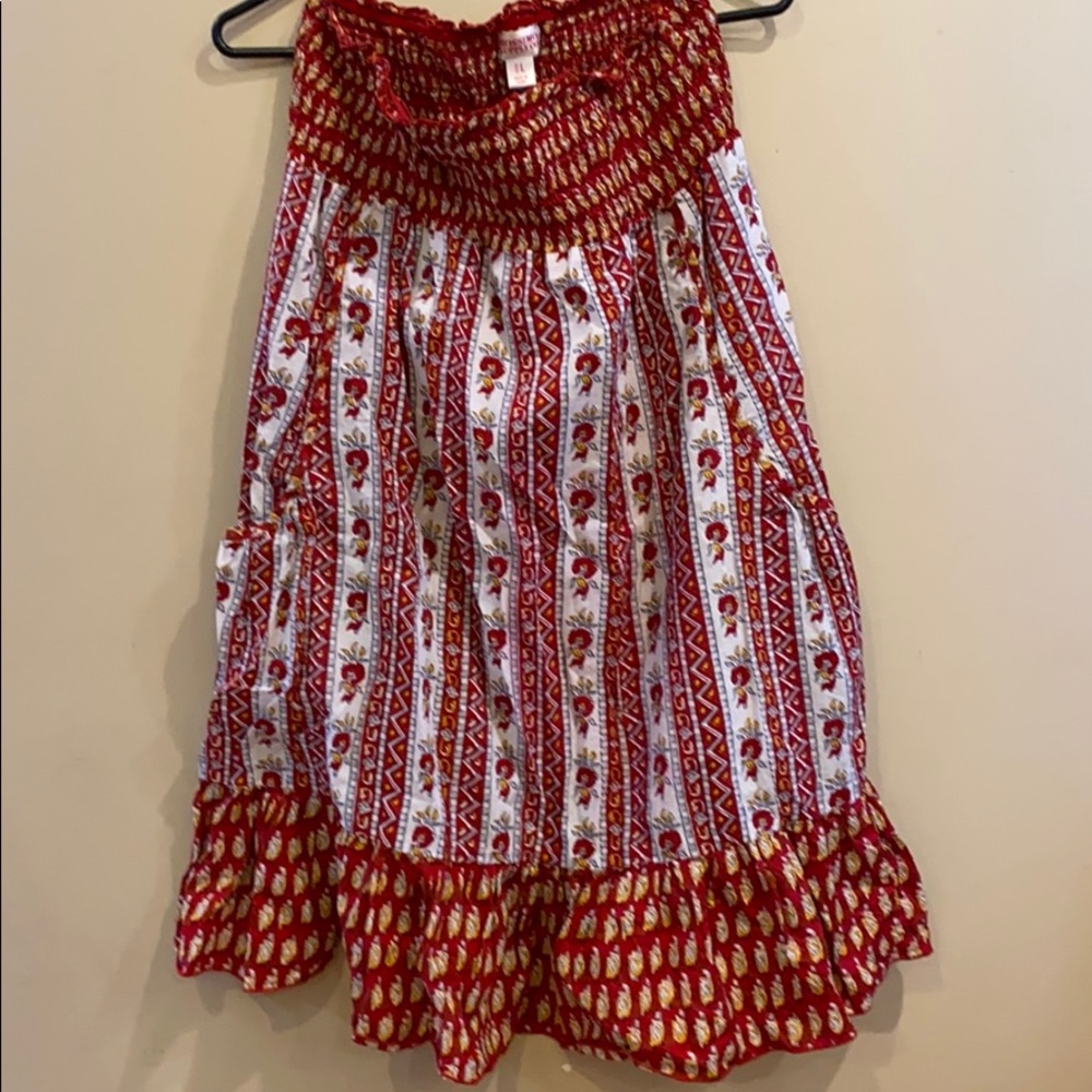 Strapless sundress